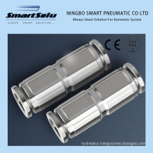 Stainless Steel Union Straight 304/316 Quick Push in Pneumatic Fitting